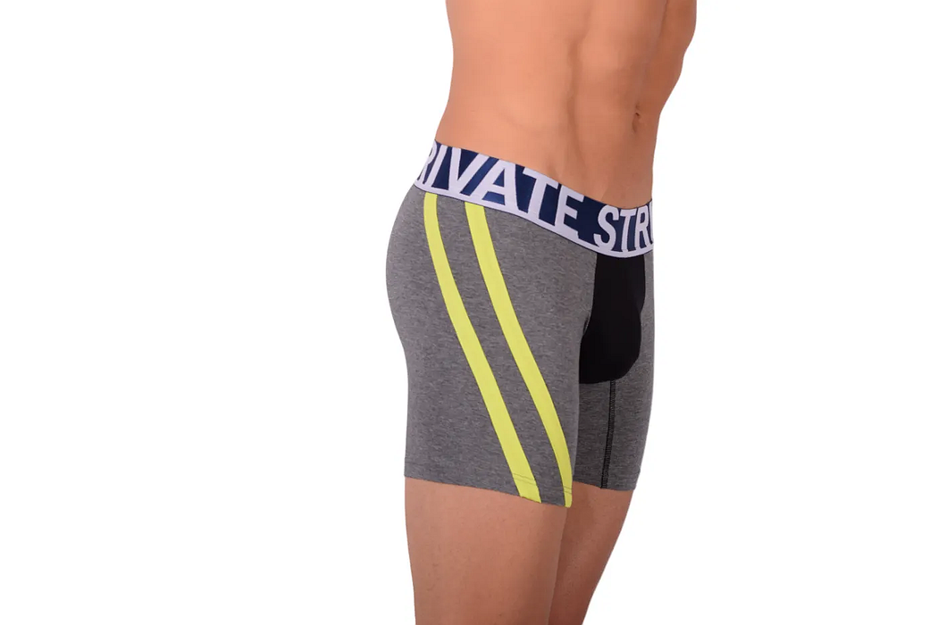 Private Structure Boxer Jammer Befit Athlete Long Trunk Grey 3347 29