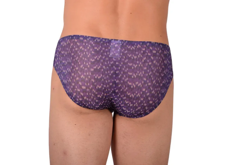 Gregg Homme Brief Second Skin Mini Briefs Purple c-ring  R141003 12