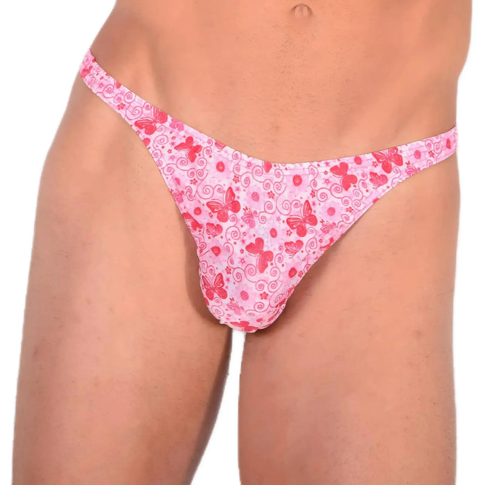 XS SMU Sensual Thong Floral Pink 33573 MX13