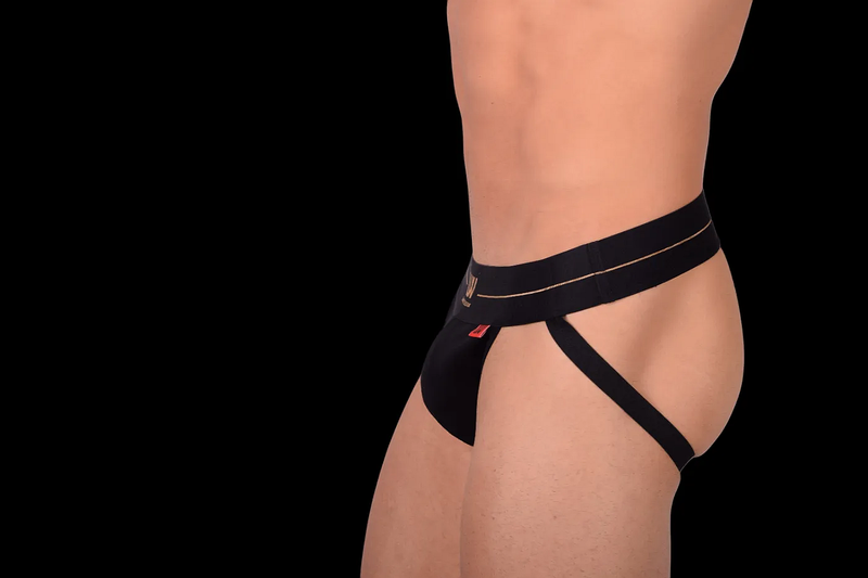 LVW AMSTERDAM Gold Jockstrap Smooth Italian Cotton Jock Black GLV101 17