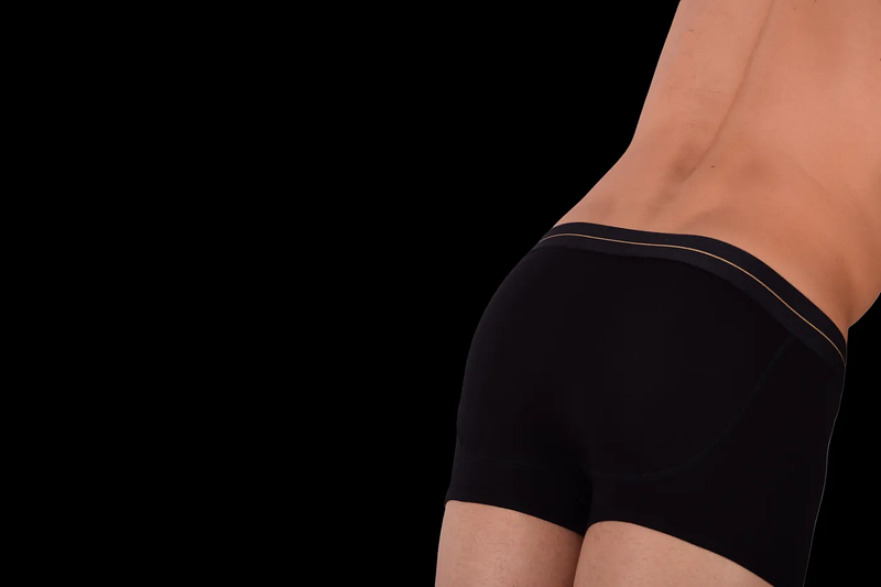 LVW Gold AMSTERDAM Boxer Trunk Soft Italian Eco-Friendly Cotton Black 17