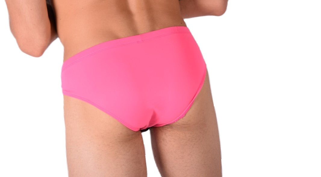 SMU Rave Peekaboo Removable Leather Pouch Brief Pink H1