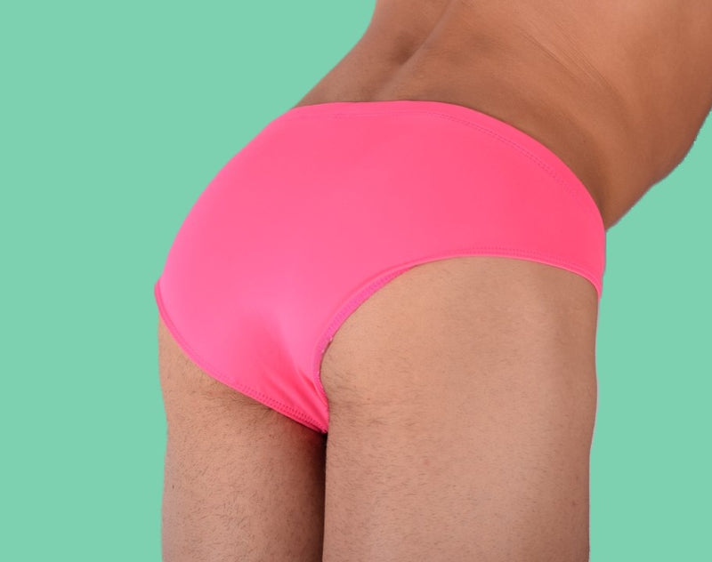 SMU Rave Peekaboo Removable Leather Pouch Brief Pink H1