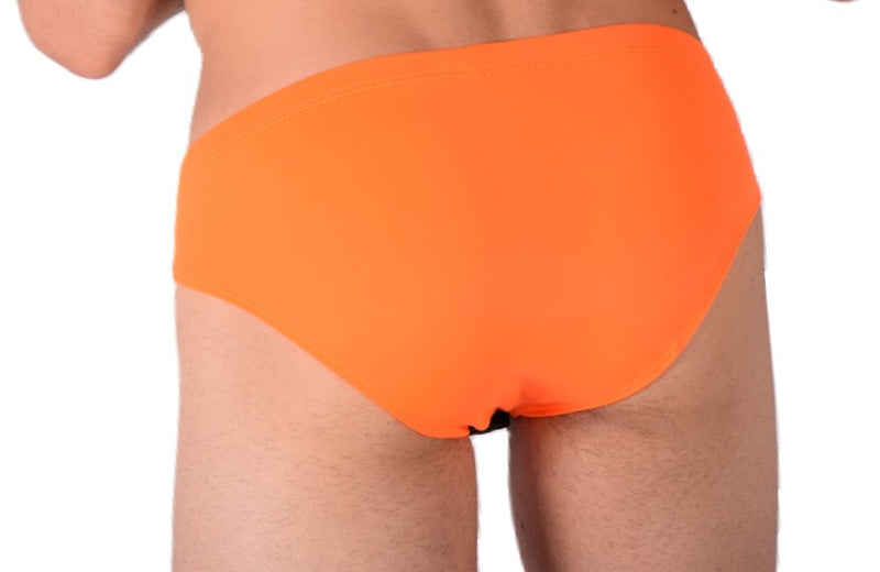 SMU Rave Peekaboo Removable Leather Pouch Brief Orange H2