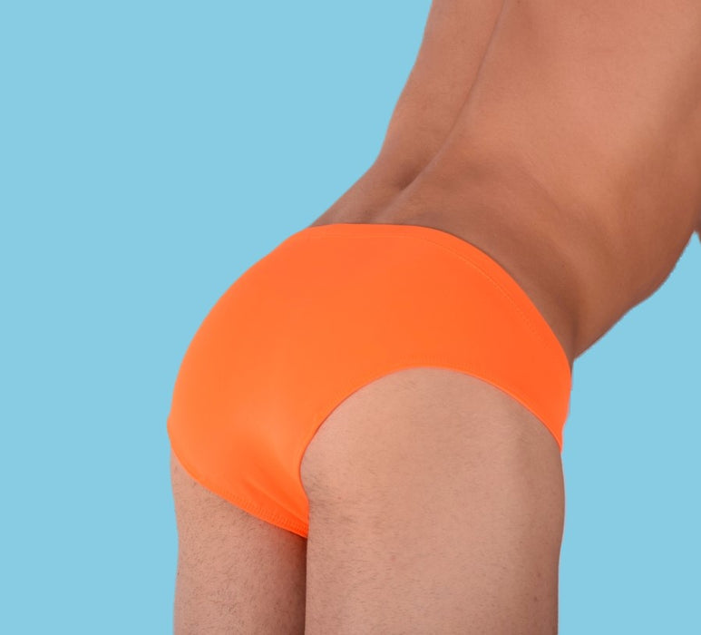 SMU Rave Peekaboo Slip avec pochette en cuir amovible Orange H2