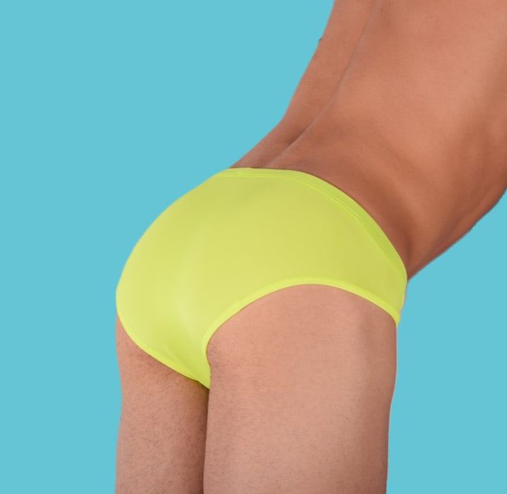 SMU Rave Peekaboo Removable Leather Pouch Brief Neon lime H5