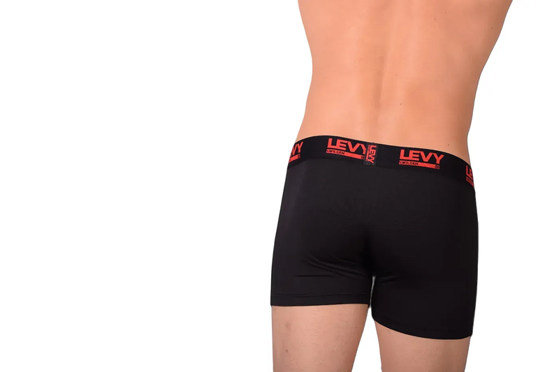 LVW LEVY Boxer Trunk Stretchy Microfiber Black 19