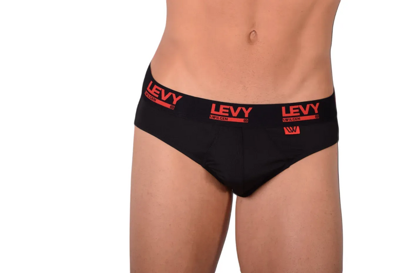 LVW AMSTERDAM LEVY Brief Soft Stretchy Microfiber Red/Black 19
