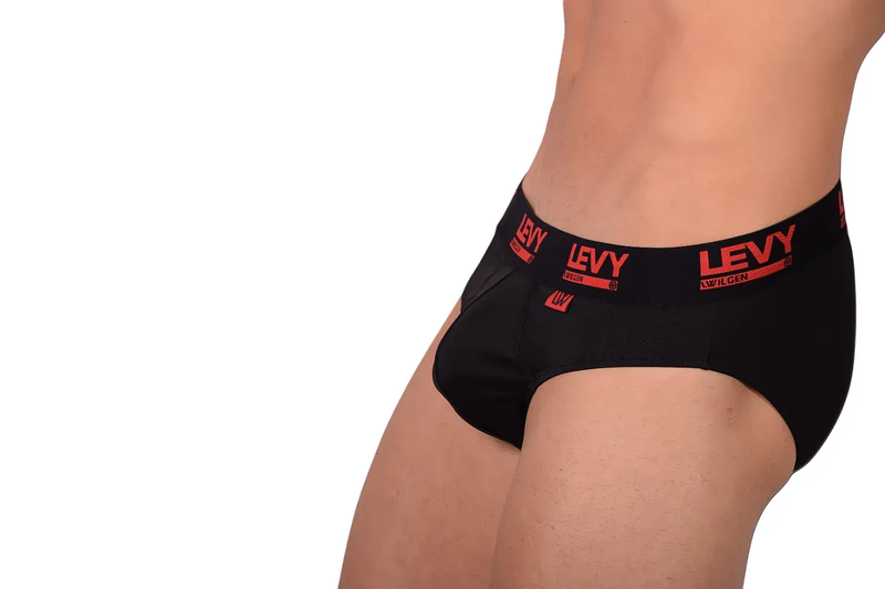LVW AMSTERDAM LEVY Brief Soft Stretchy Microfiber Red/Black 19