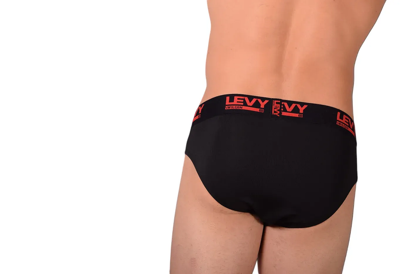 LVW AMSTERDAM LEVY Brief Soft Stretchy Microfiber Red/Black 19