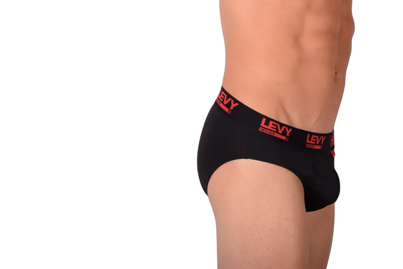 LVW AMSTERDAM LEVY Brief Soft Stretchy Microfiber Red/Black 19