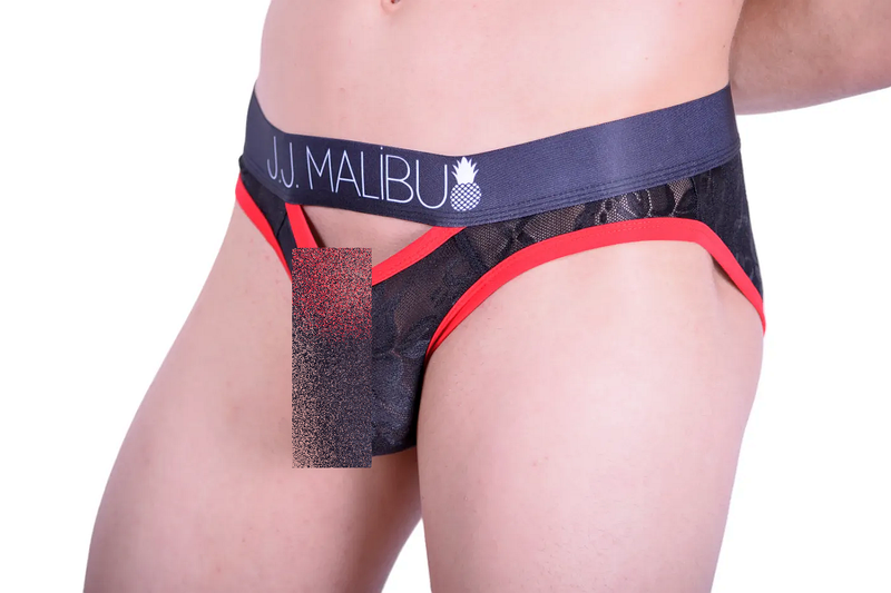 Slip JJ Malibu Slips Peep show Sous-vêtements Sheer Mens Briefs LACE 3