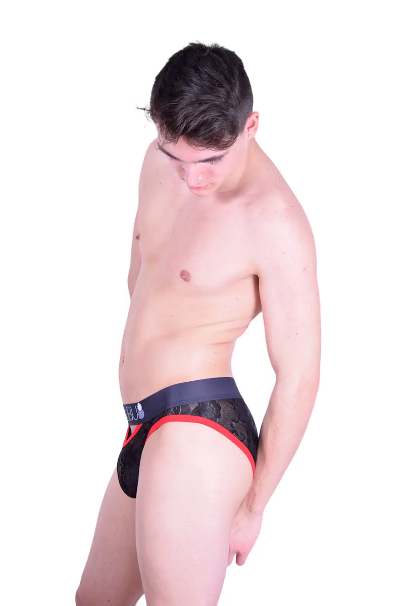 Slip JJ Malibu Slips Peep show Sous-vêtements Sheer Mens Briefs LACE 3