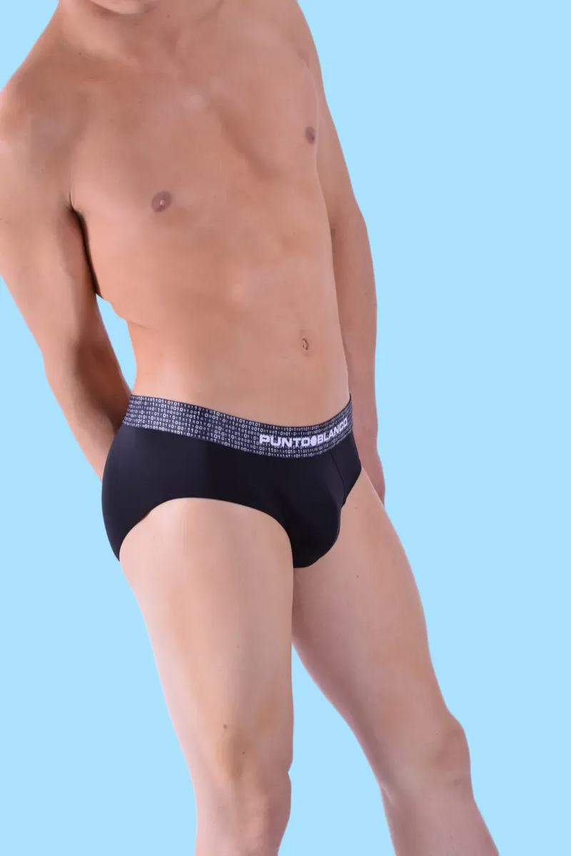 Punto Blanco Brief Binary Briefs Comfortable Slip Black 3496 15
