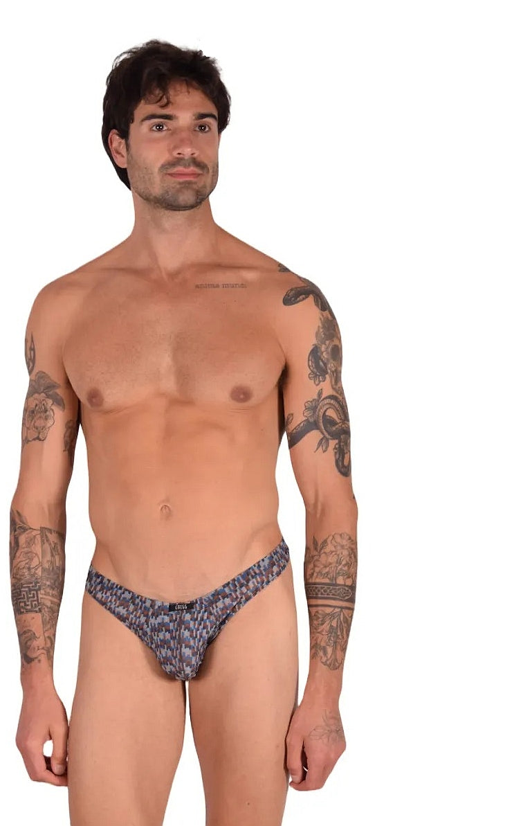 GREGG HOMME Thong Second-Skin C-Ring Sun Tanning Sheer Tan R143004 17A