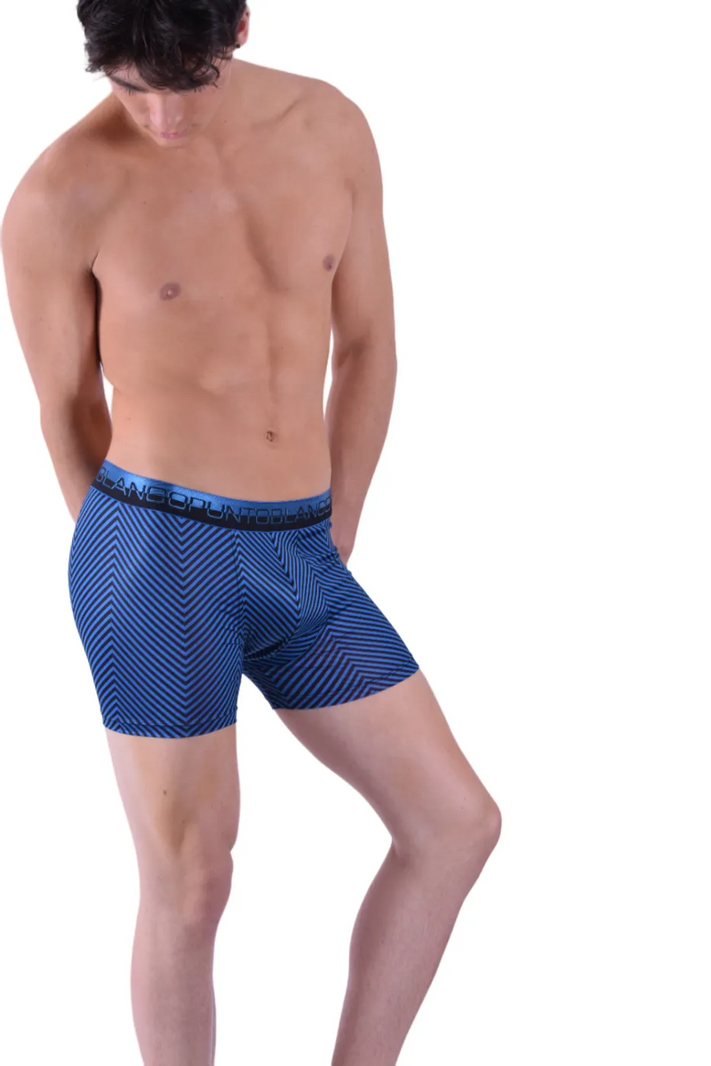Punto Blanco Boxer Stripped Underwear Boxers Silky Comfort Blue 3382 3