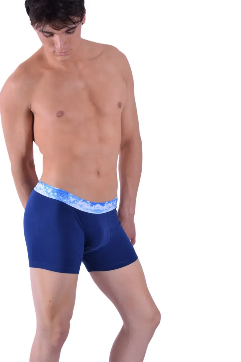 Punto Blanco Boxer Sky Clouds Soft Organic Cotton Boxer Navy 3386 9