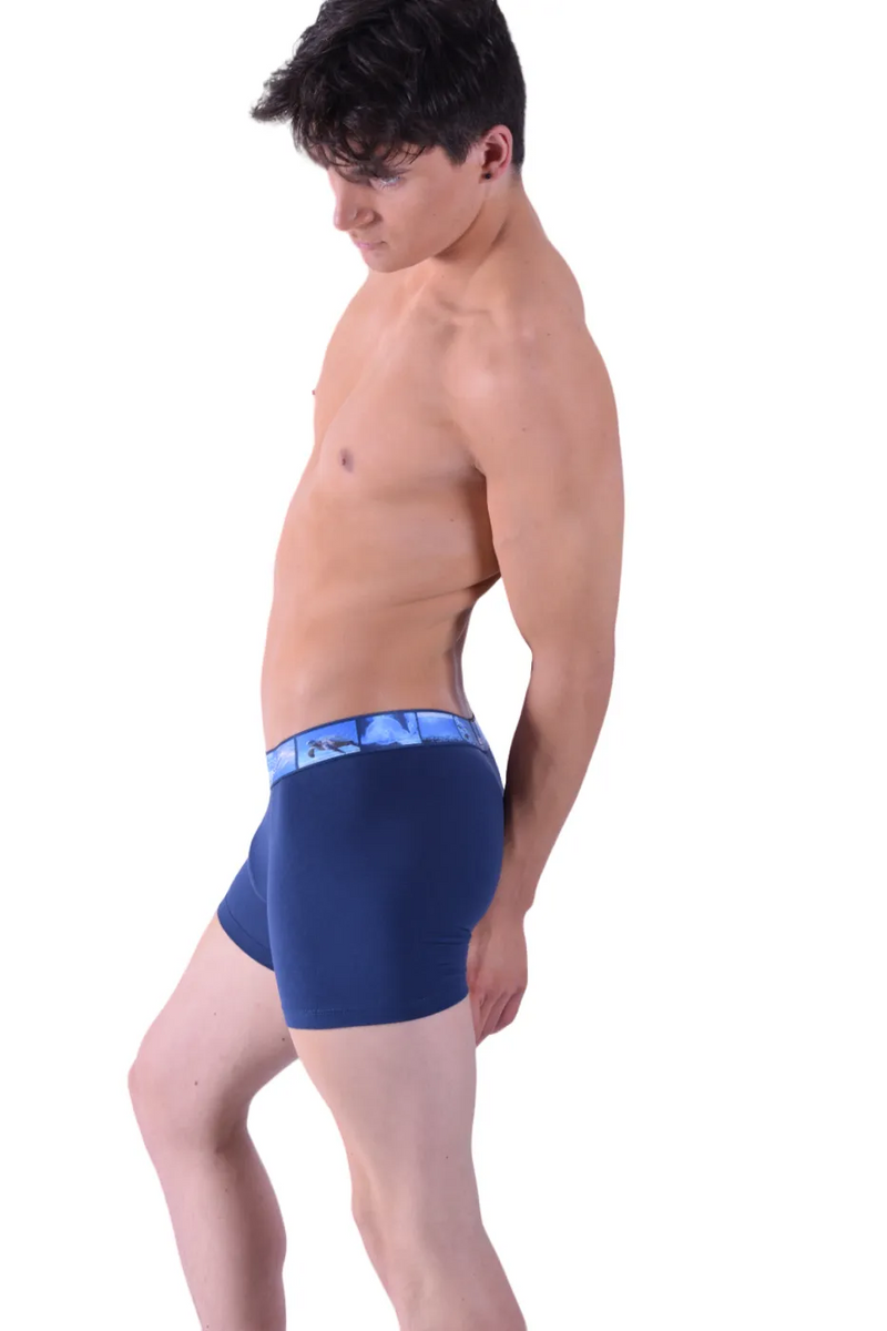 Punto Blanco Boxer Water Seas Long Boxers Organic Cotton Navy 3388 11