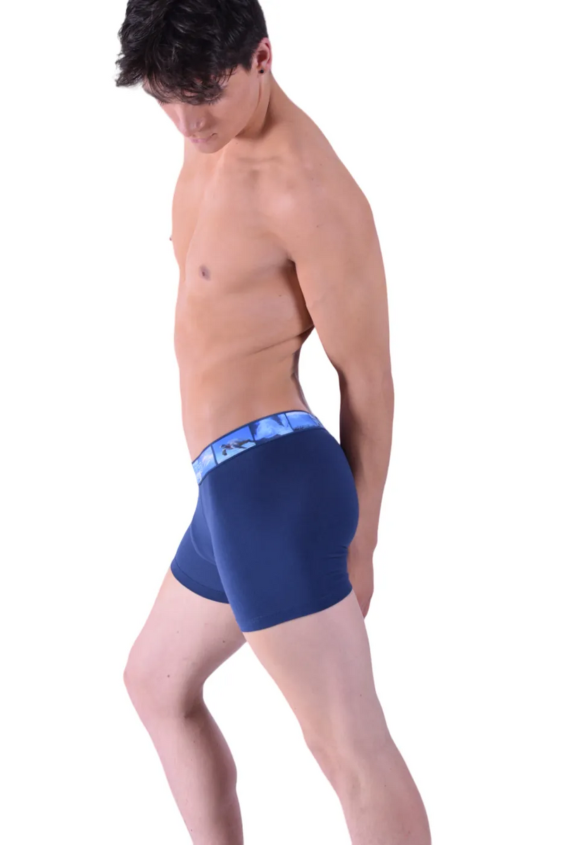 Punto Blanco Boxer Water Seas Long Boxers Organic Cotton Navy 3388 11