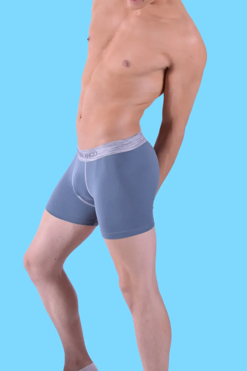 Punto Blanco Boxer Sportif 93% Coton Sous-vêtements Boxers Gris 3421 21