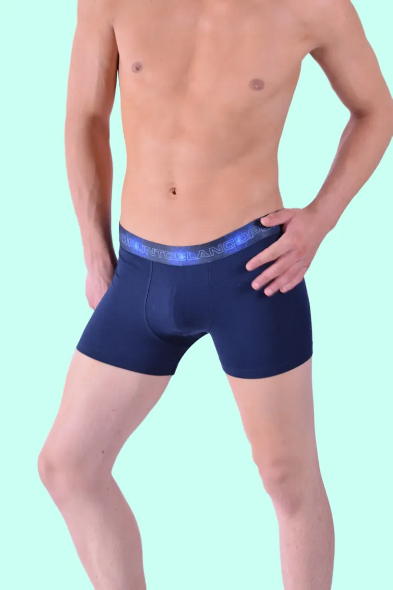 Punto Blanco Boxer Classic Star Sky Coton Bio Bleu Marine 3431 3