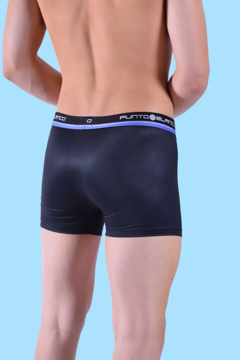 SMALL Punto Blanco Long Boxer Trunk Black 3438 2