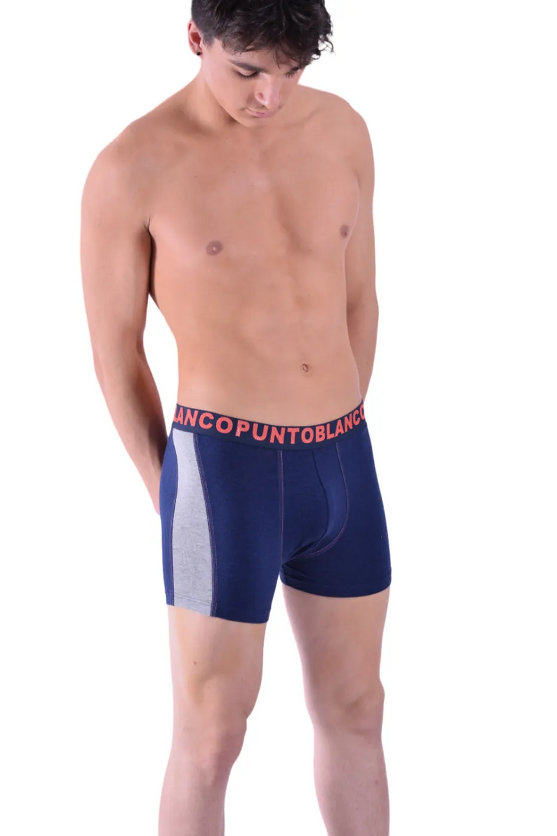 Punto Blanco Boxer Long Casual Coton Hommes Sous-Vêtements Marine 3363 1