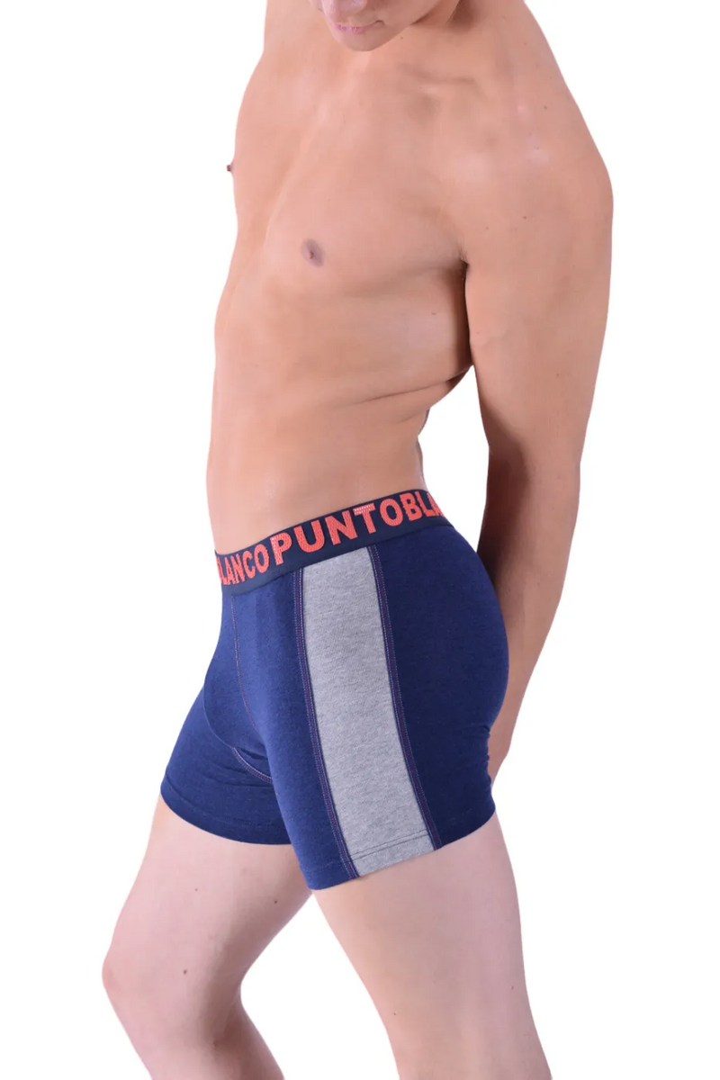 Punto Blanco Boxer Long Casual Coton Hommes Sous-Vêtements Marine 3363 1