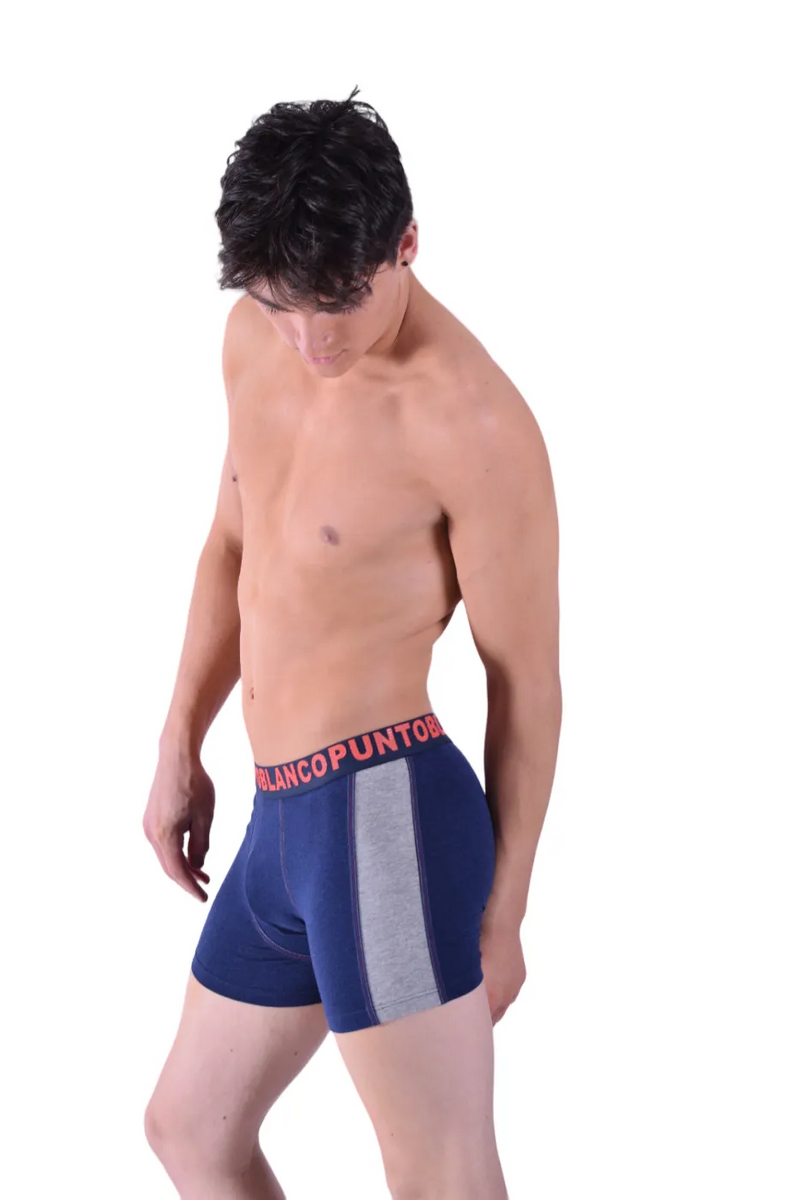 Punto Blanco Boxer Long Casual Coton Hommes Sous-Vêtements Marine 3363 1