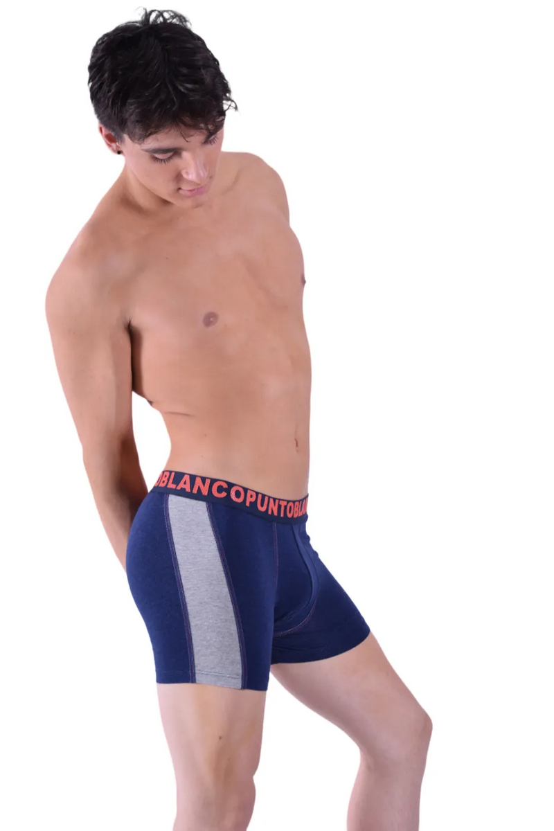 Punto Blanco Boxer Long Casual Coton Hommes Sous-Vêtements Marine 3363 1