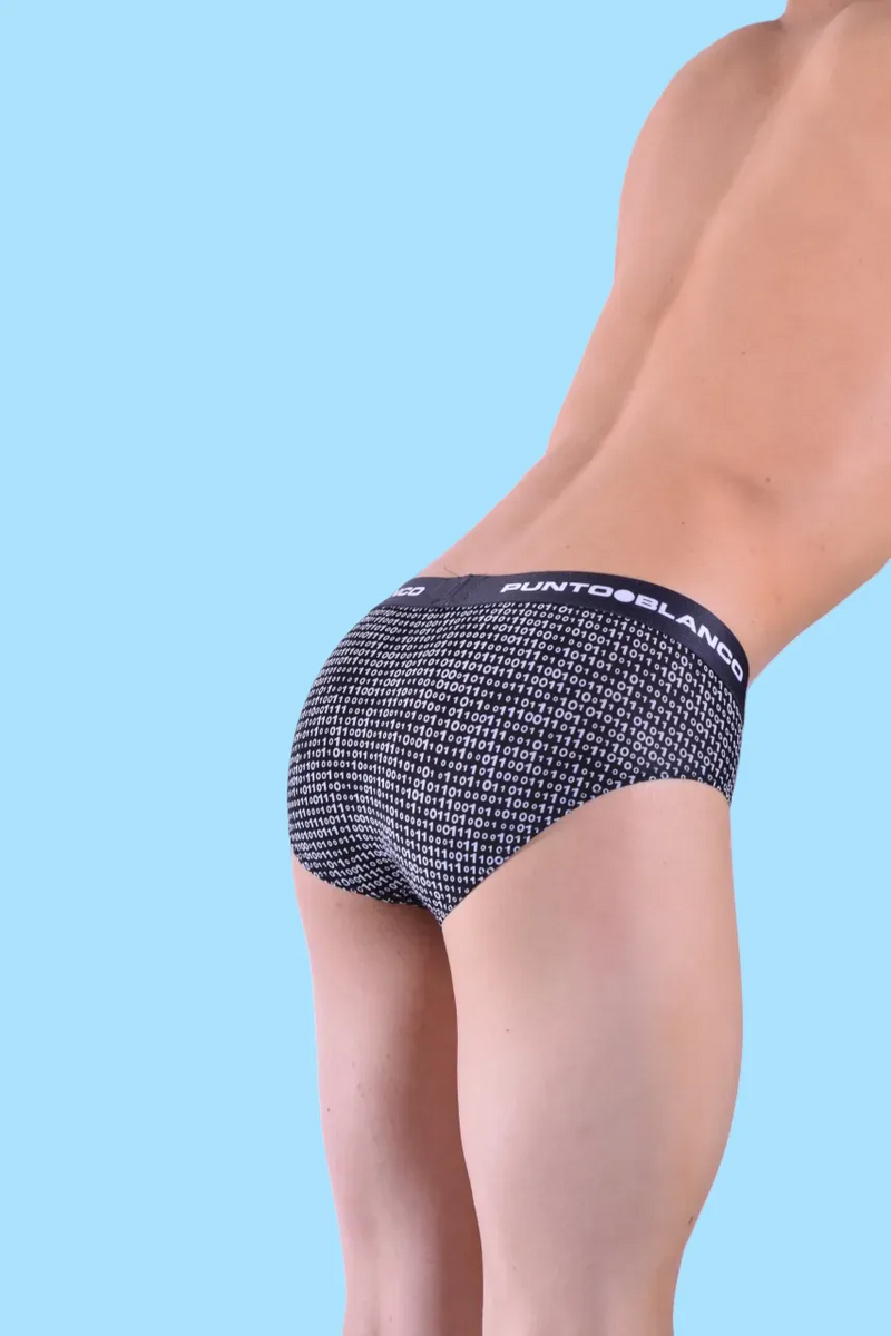 Punto Blanco Brief Binary Slip Briefs Super Soft Underwear Black 3498 6