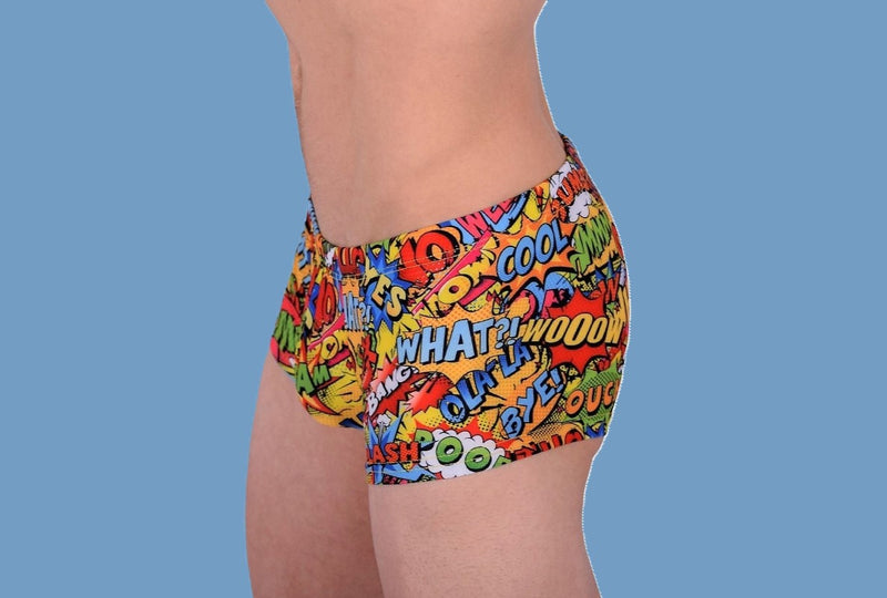 SMU Soft Mini Boxer Verbal Sporty Cut Multi Color P01005 H46