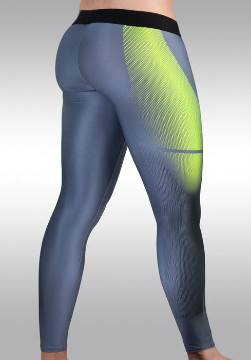 ErgoWear Sports Tight Leggings MAX SE Pants 3D Nose Shaped Pouch Grey/Green 1604