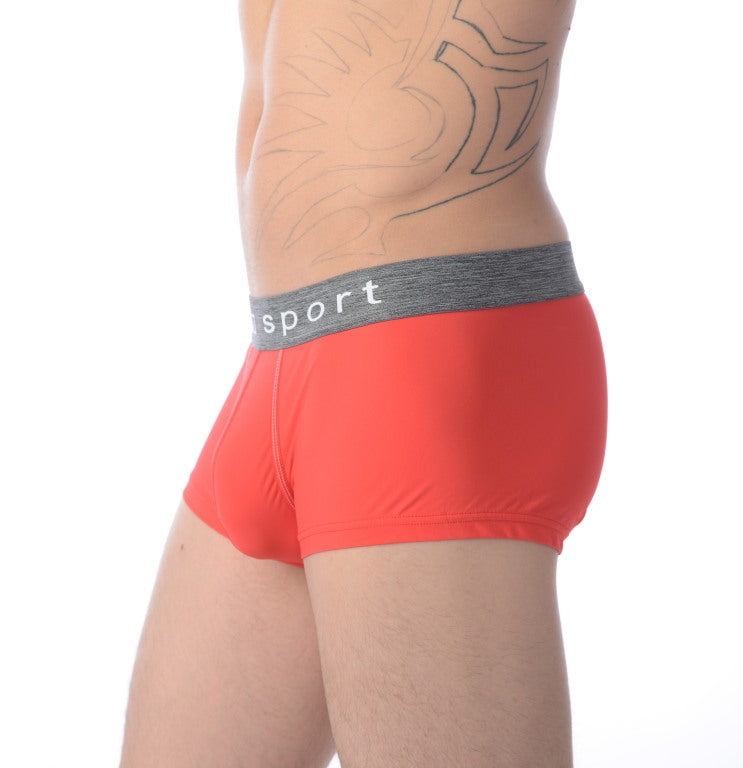 HOM Sports Boxer Snow Hipster Pour Homme ROUGE 1