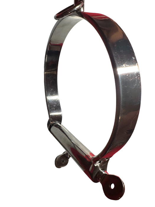 SMU Shiny Stainless Steel Medieval Rigid Collar 15.5in T1