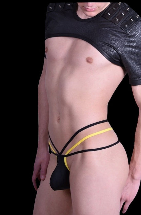 Daniel Alexander Thong Men Sexy Underwear  Black Dal022 MX1