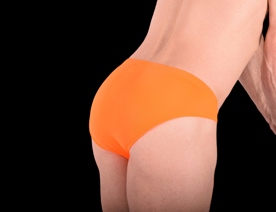 SMU Rave Peekaboo Slip avec pochette en cuir amovible Orange H2