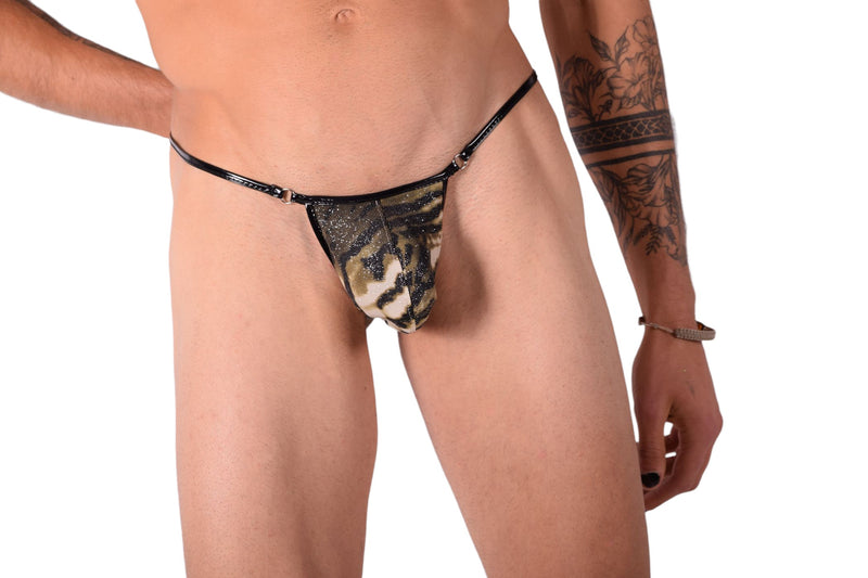 Sous-vêtements de bronzage pour natation SMU Vinyle String 34108 SX01