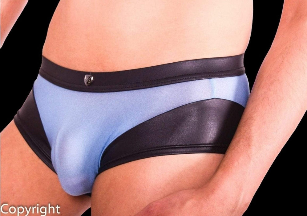 Gregg Homme Boxer Two-Timer Faux-Leather Fabric Blue 130305 71