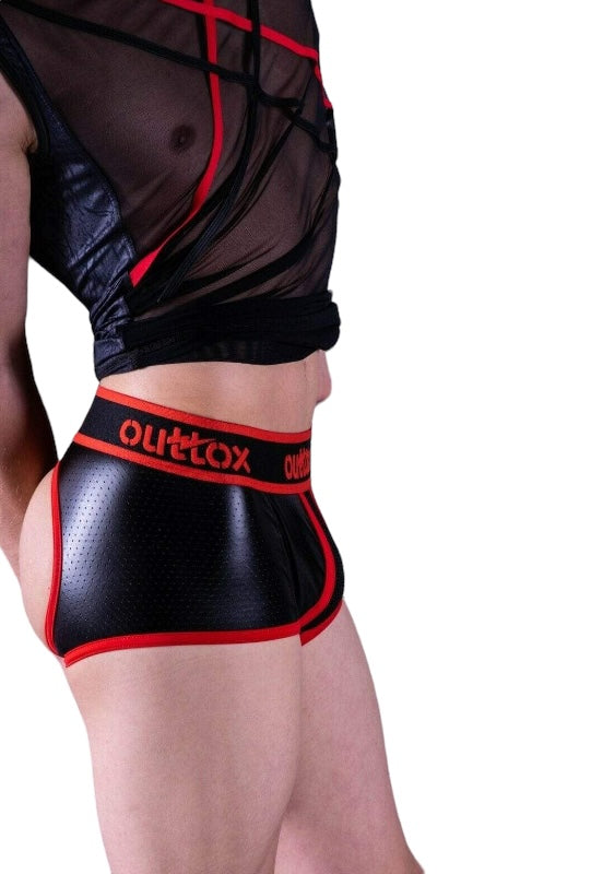 Outtox By Maskulo Boxer ouvert à l'arrière et à l'arrière Rouge TR140-10 7