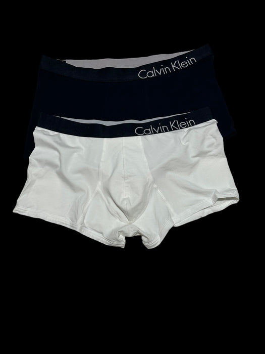 XL Calvin Klein Long Boxer Trunk Bold Collection Low-Rise Trunk Blanc 8902