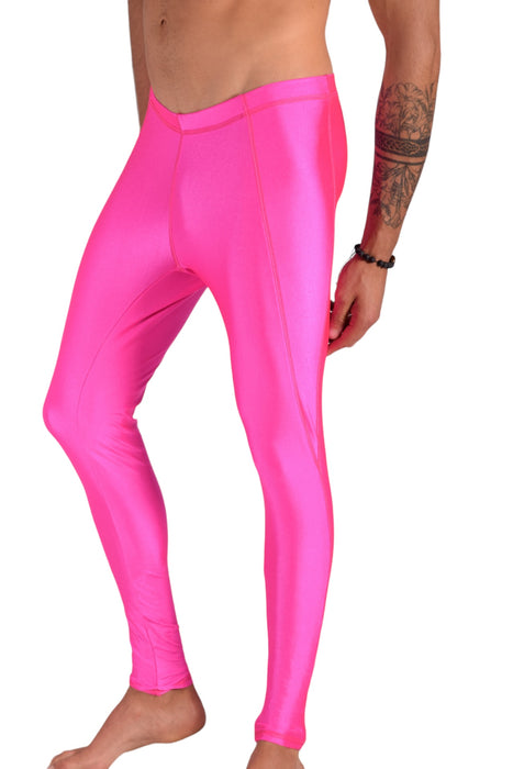 SMU Mens Shiny Pink Legging Tight-Fit S/M 12557 MX8