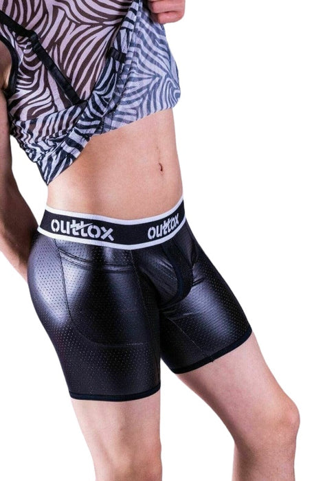 Outtox By Maskulo Boxer Shorts Zippered Rear Cycling Short SH141-90 OT2