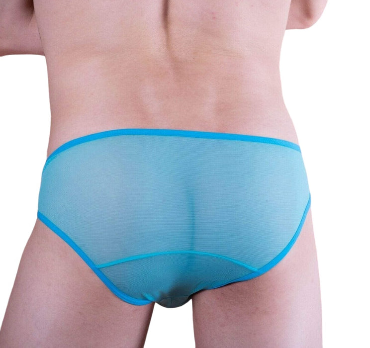 MOB Erotic Mens Wear Super Sexy Mens Underwear Side Way Mesh Turquoise MBL33 3