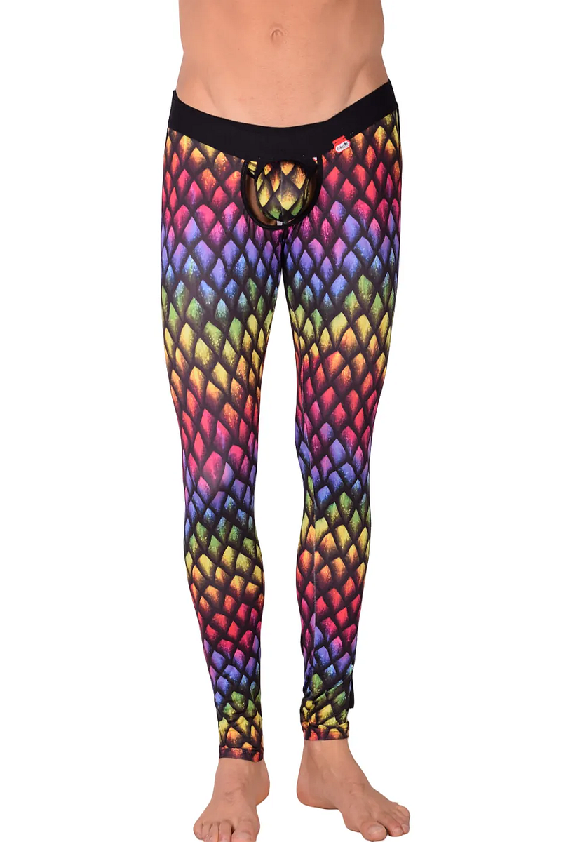 PIKANTE String arc-en-ciel super extensible en microfibre, string ajusté et élégant 0829 3