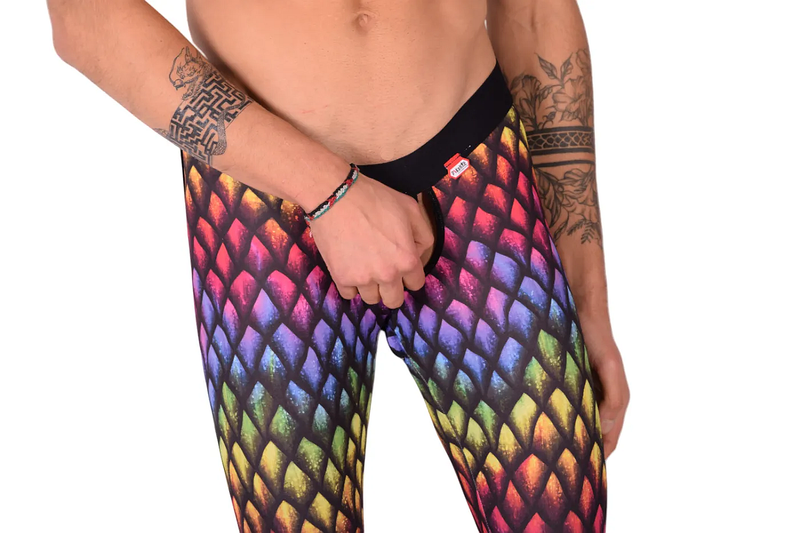 PIKANTE Pants  Rainbow Athletic Super Stretch Open Front & Back 0828 1