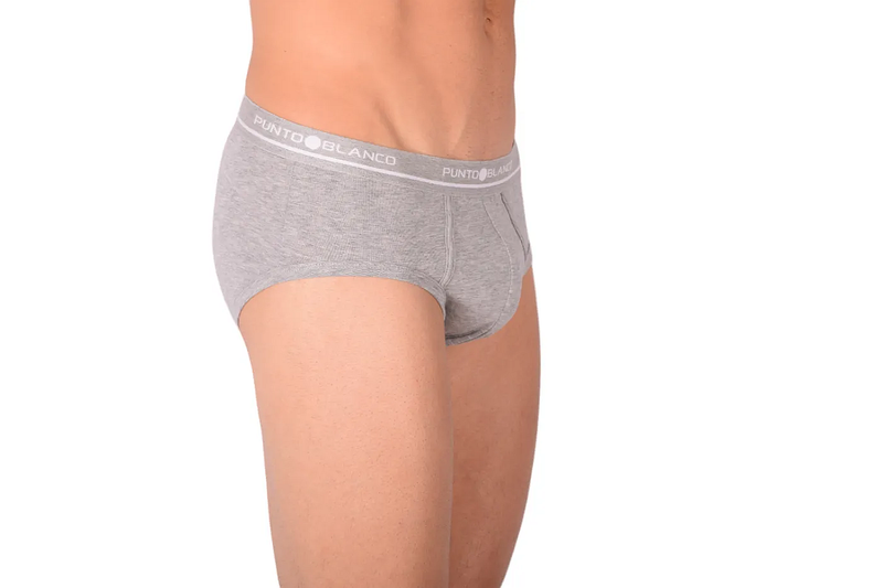 Punto Blanco Slip ORGANIX Slip Extensible Coton Bio Gris 3523 31