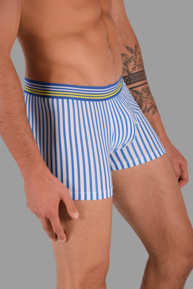 SMALL Mens Punto Blanco Boxer Jumping Blue Stripe 33022-Tab3-S