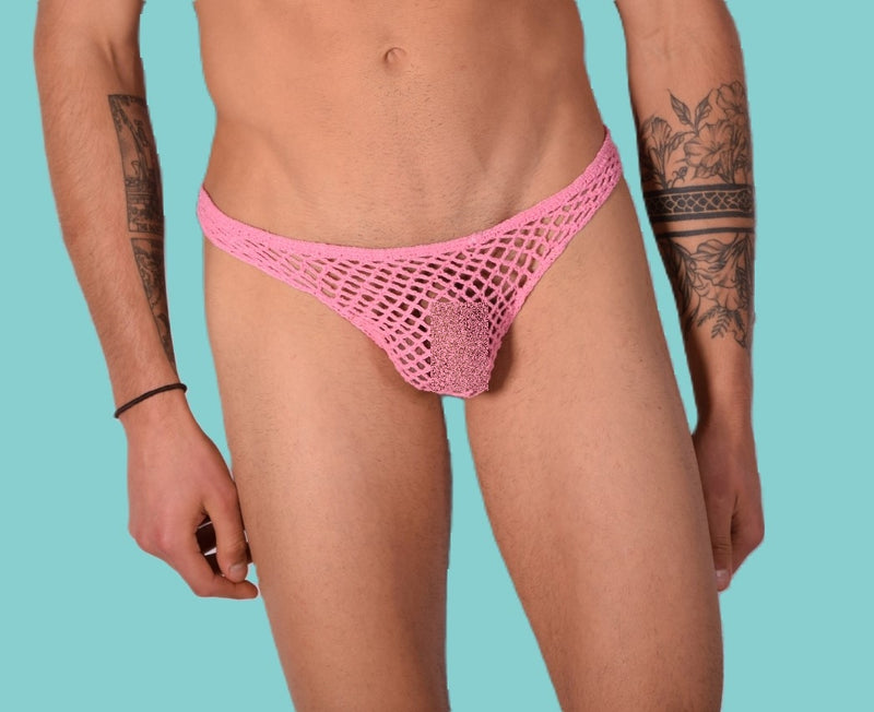 Small SMU Underwear Hand Knitted Thong 33322 MX11