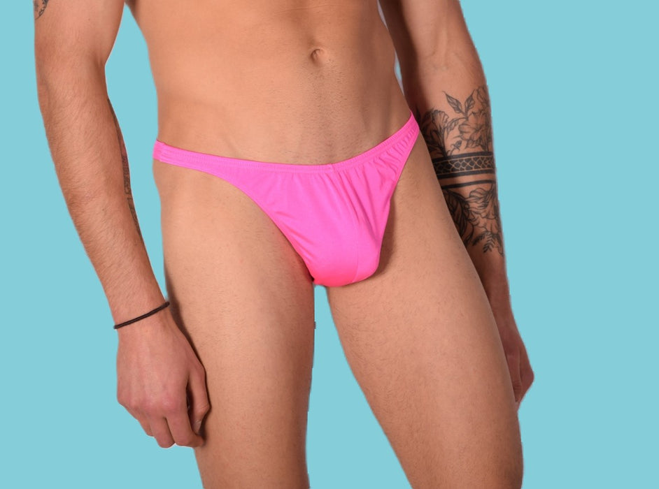 S/M SMU Mens Underwear Thong Pink 33326 MX11